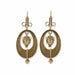 Macklowe Gallery Antique 18K Gold Urn and Wreath Pendant Earrings