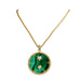 Macklowe Gallery Van Cleef & Arpels Malachite and Diamond Virgo Pendant