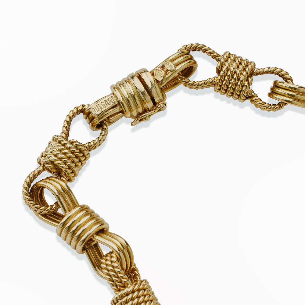 
                      
                        Macklowe Gallery Bulgari Rome 18K Gold Long Chain Necklace
                      
                    