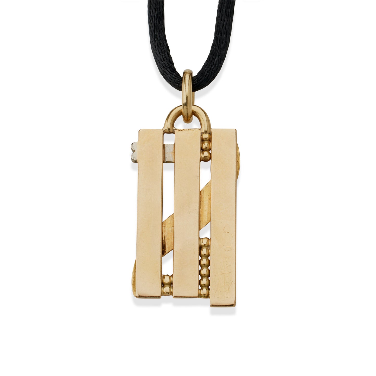 Macklowe Gallery Jean Després Modernist 18K Gold Pendant