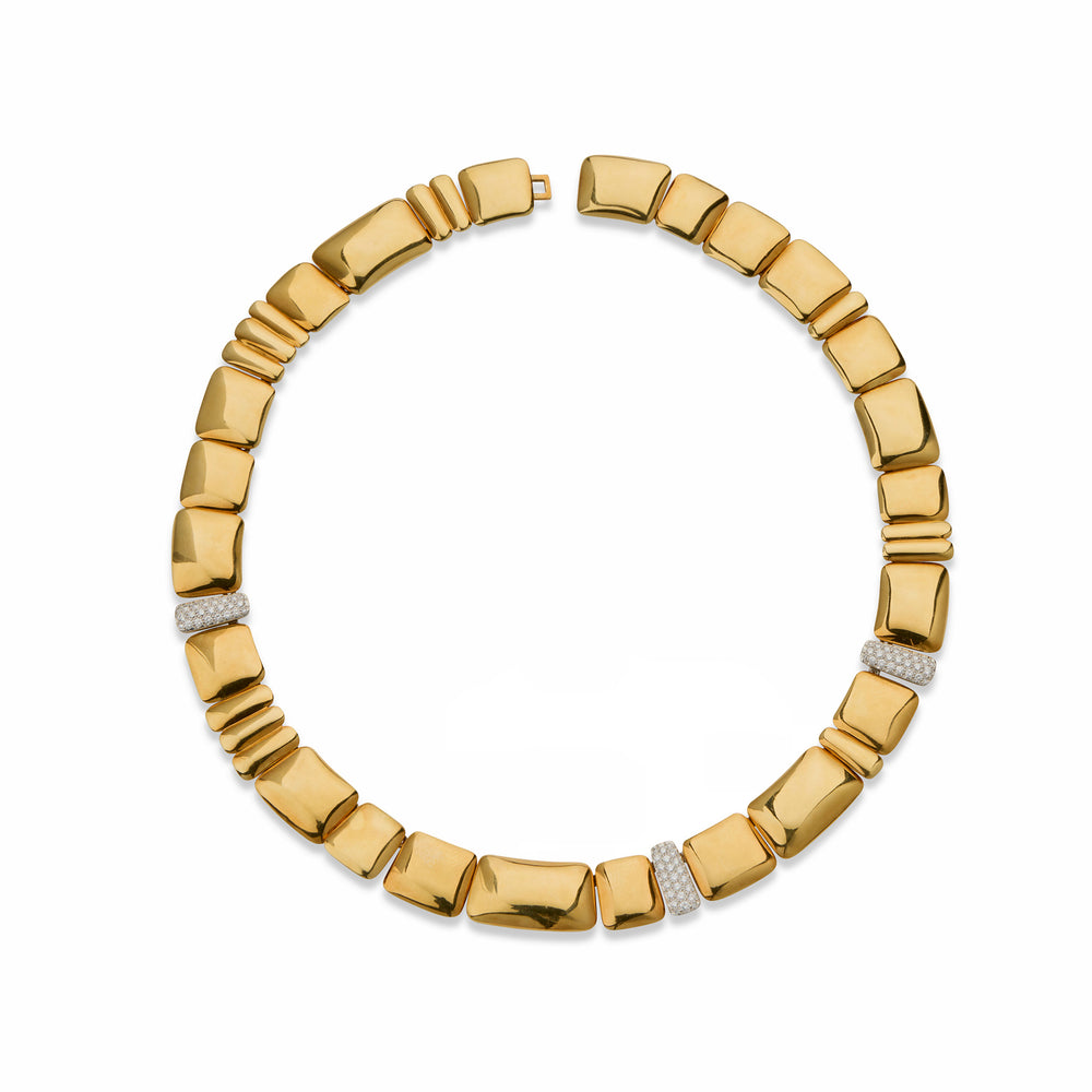 Macklowe Gallery Angela Cummings for Tiffany & Co. Asymmetrical 18K Gold Necklace