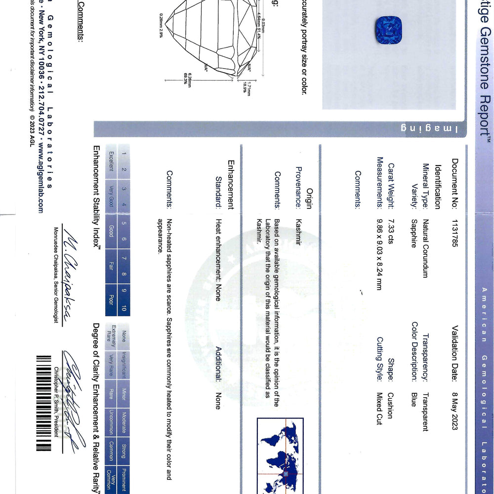 
                      
                        Macklowe Gallery AGL No-Heat Kashmir Sapphire Ring
                      
                    