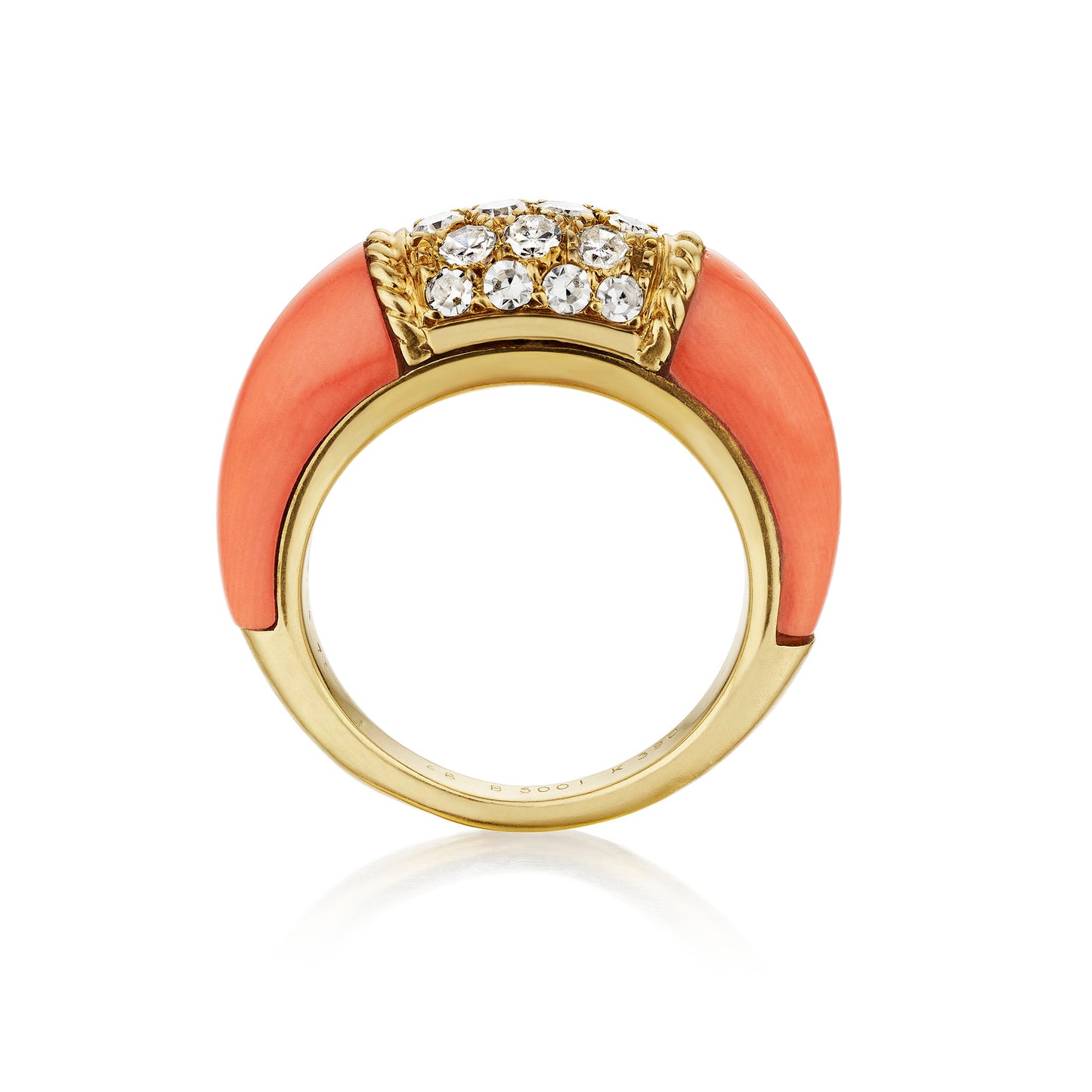 Macklowe Gallery Van Cleef & Arpels Paris Coral "Philippine" Ring
