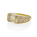 Macklowe Gallery Cartier Monture Paris 4.93 Carats Emerald-cut Diamond Bombé Ring