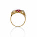 Macklowe Gallery Burmese Natural No Heat Ruby and Old Mine-cut Diamond Ring