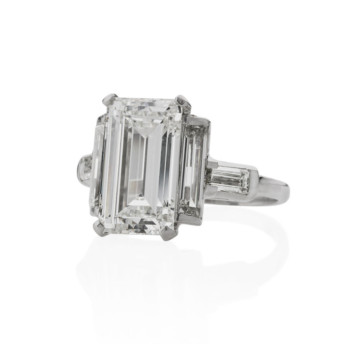 Macklowe Gallery Emerald-cut Diamond Solitaire Ring