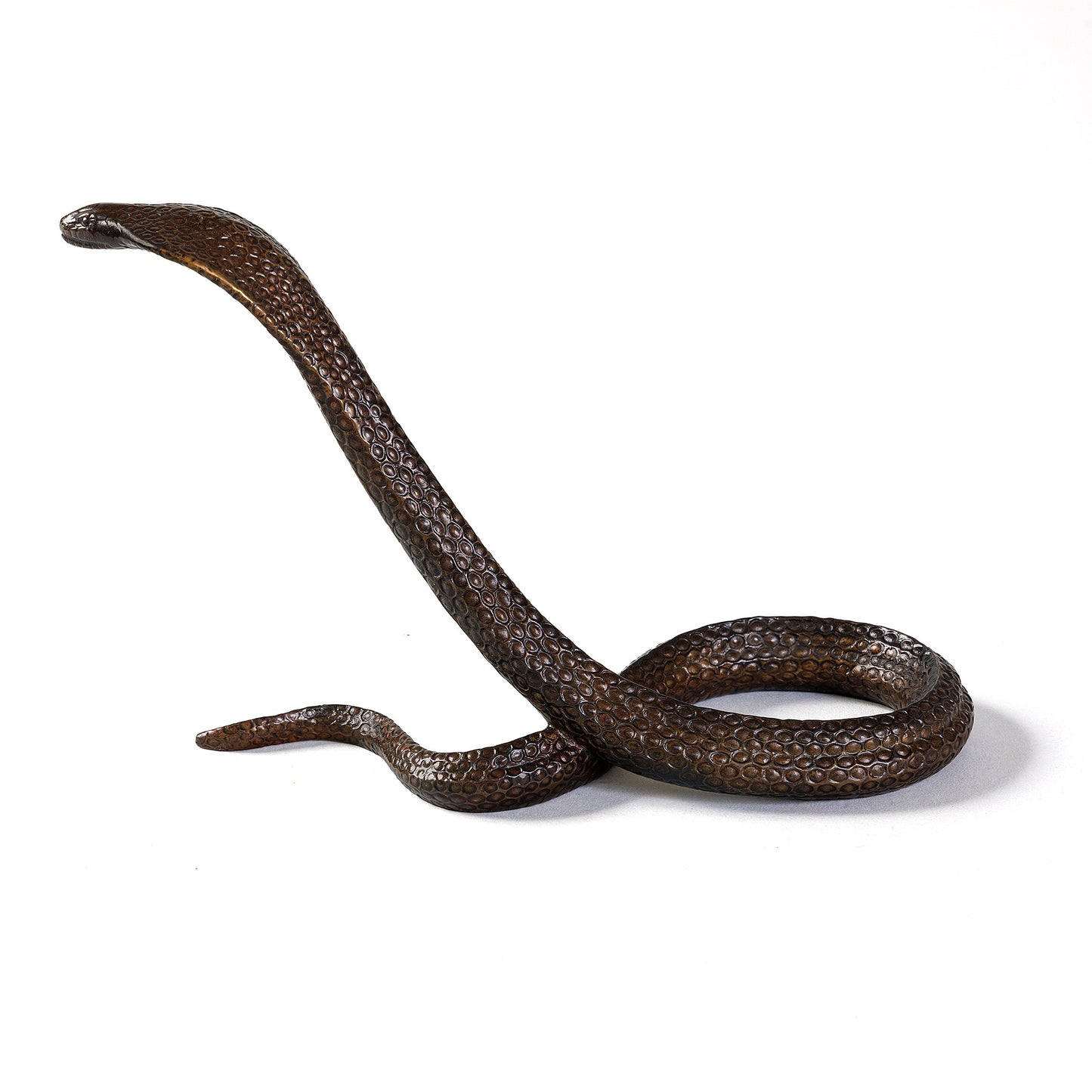 Macklowe Gallery Jean Dunand Bronze Serpent Attaquant