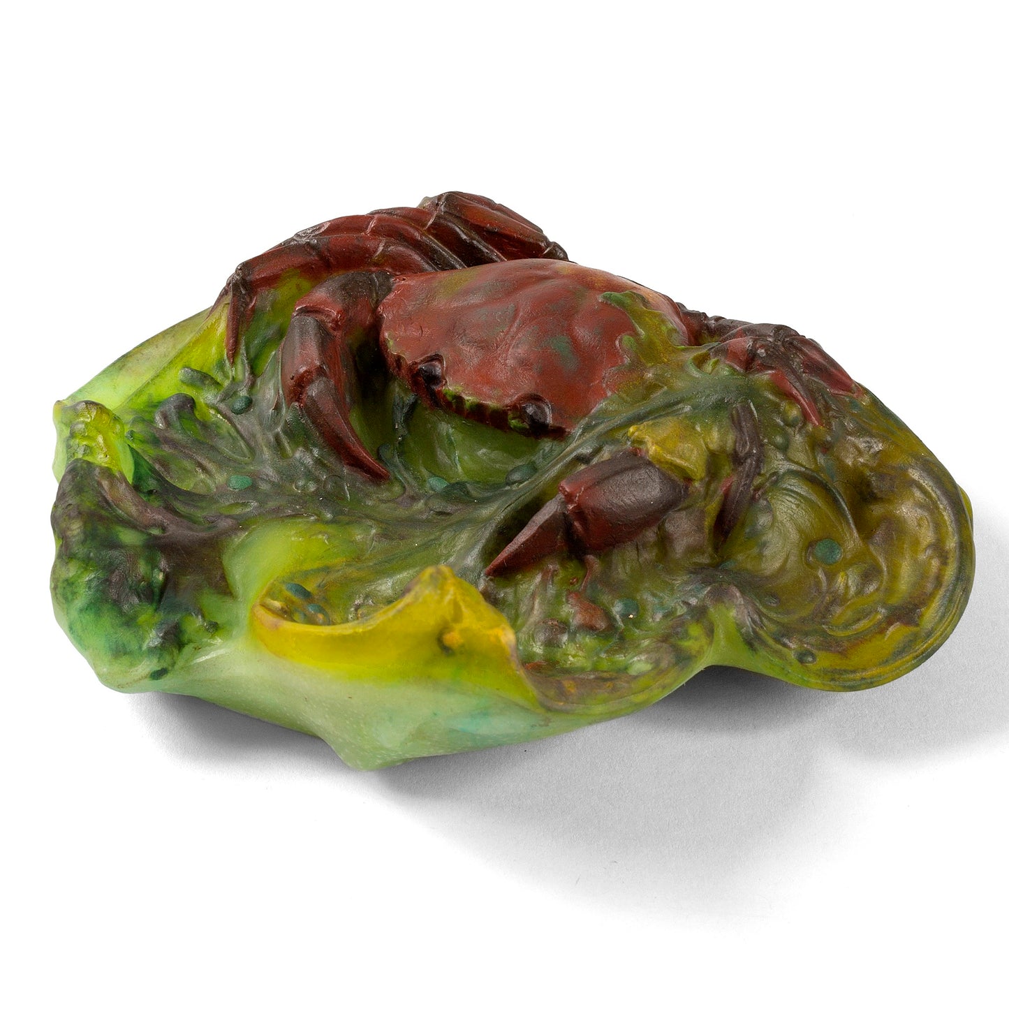 Macklowe Gallery Amalric Walter and Daum Nancy "Crabe" Pâte de Verre Glass Paperweight