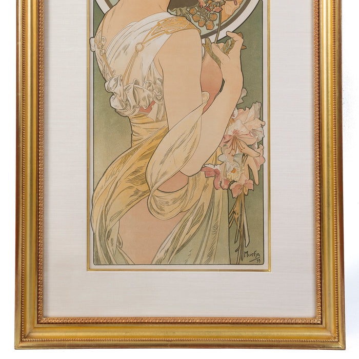 Macklowe Gallery Alphonse Mucha "La Plume et La Primevere" Lithograph