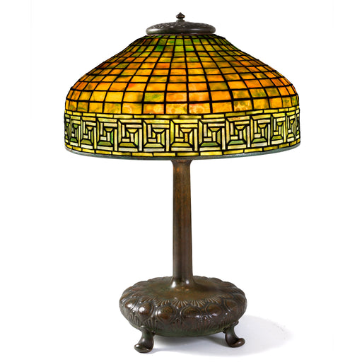 Macklowe Gallery Tiffany Studios New York "Greek Key" Table Lamp