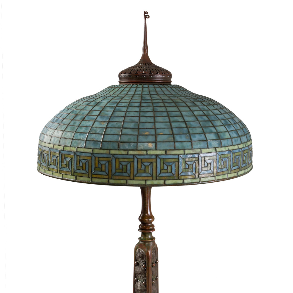 
                      
                        Macklowe Gallery Tiffany Studios New York "Greek Key" Floor Lamp
                      
                    