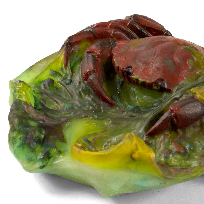 Macklowe Gallery Amalric Walter and Daum Nancy "Crabe" Pâte de Verre Glass Paperweight