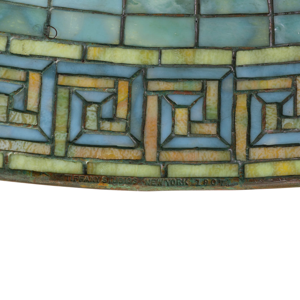 
                      
                        Macklowe Gallery Tiffany Studios New York "Greek Key" Floor Lamp
                      
                    