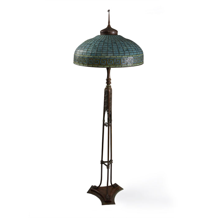 Macklowe Gallery Tiffany Studios New York "Greek Key" Floor Lamp