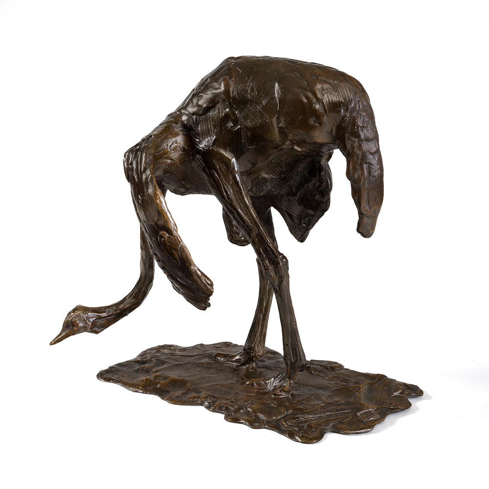 
                      
                        Macklowe Gallery Rembrandt Bugatti "Ostrich head lowered (Autruche baissant la tête)" Bronze Sculpture
                      
                    