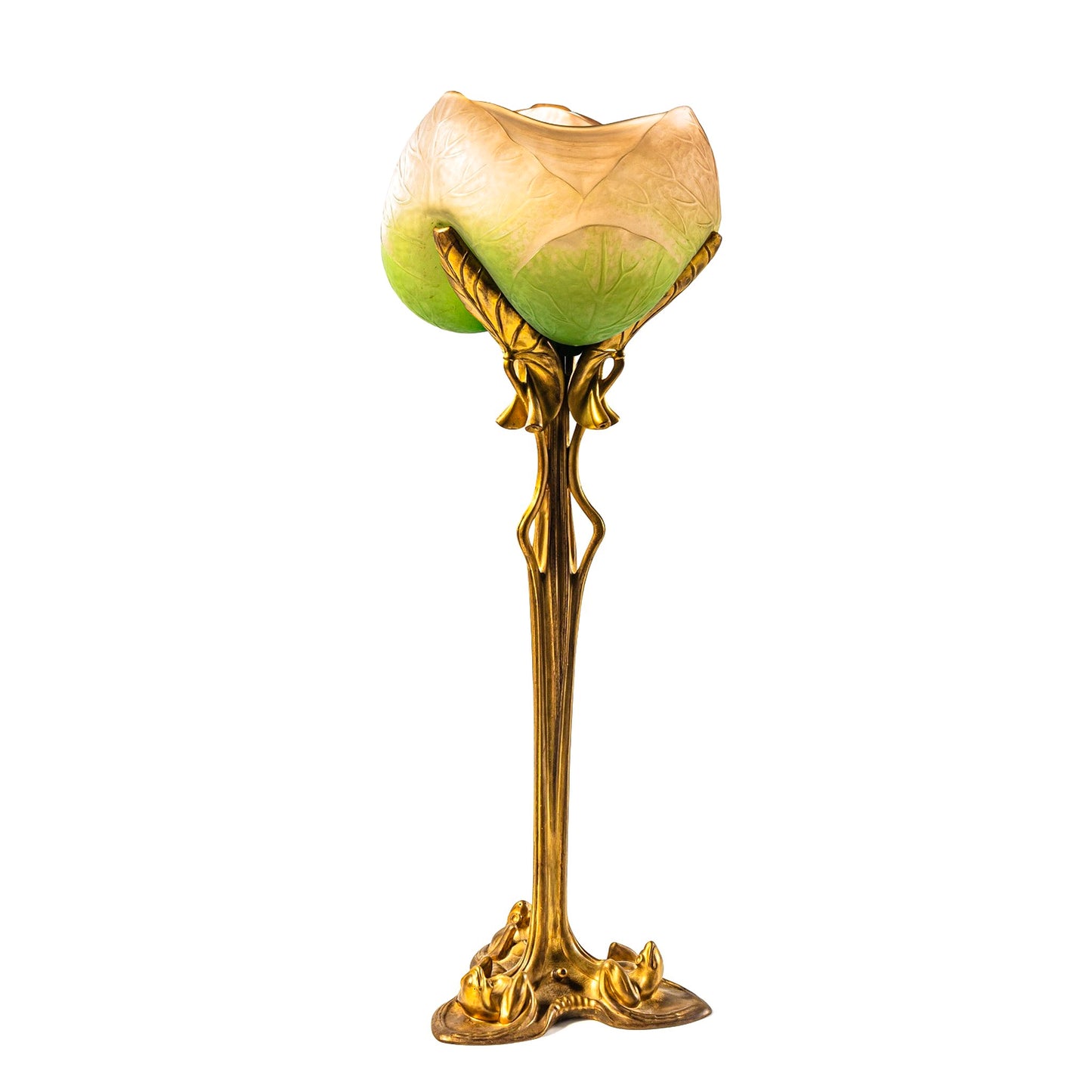 Macklowe Gallery Louis Majorelle Daum Nancy "Nénuphar" Table Lamp