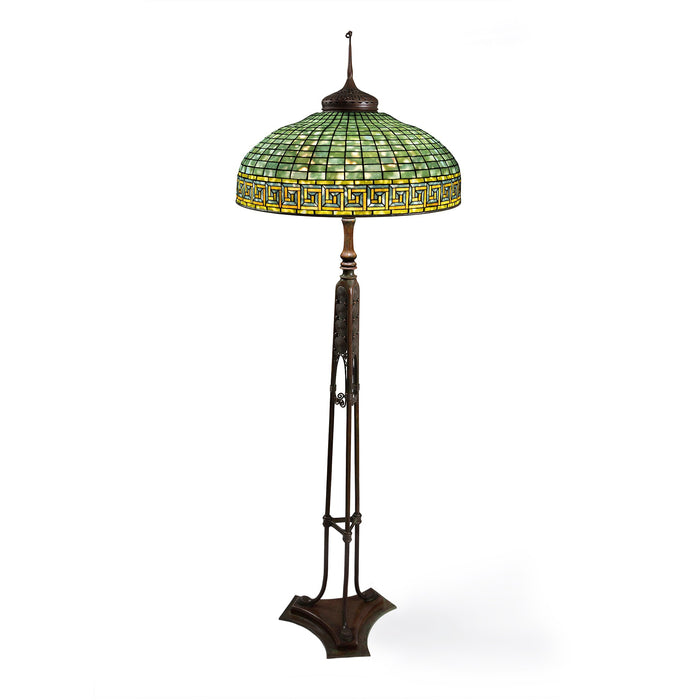 Macklowe Gallery Tiffany Studios New York "Greek Key" Floor Lamp