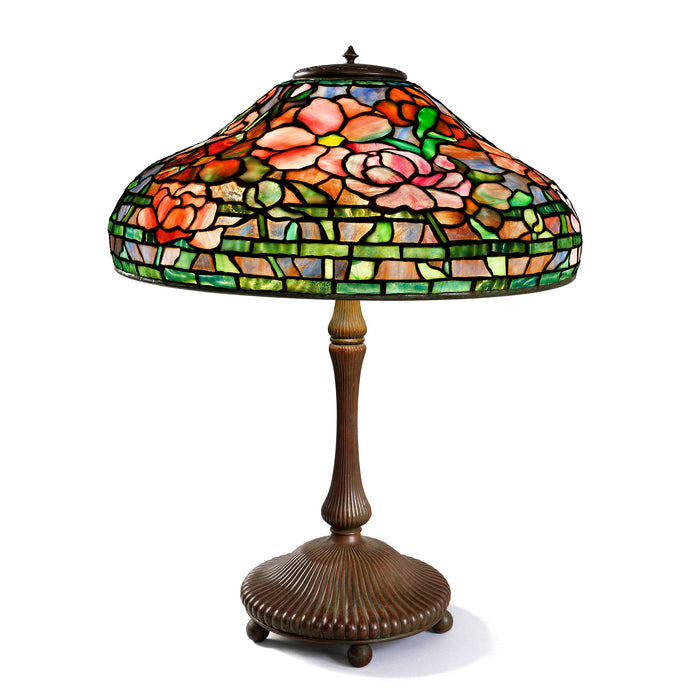 Macklowe Gallery Tiffany Studios New York "Peony" Table Lamp