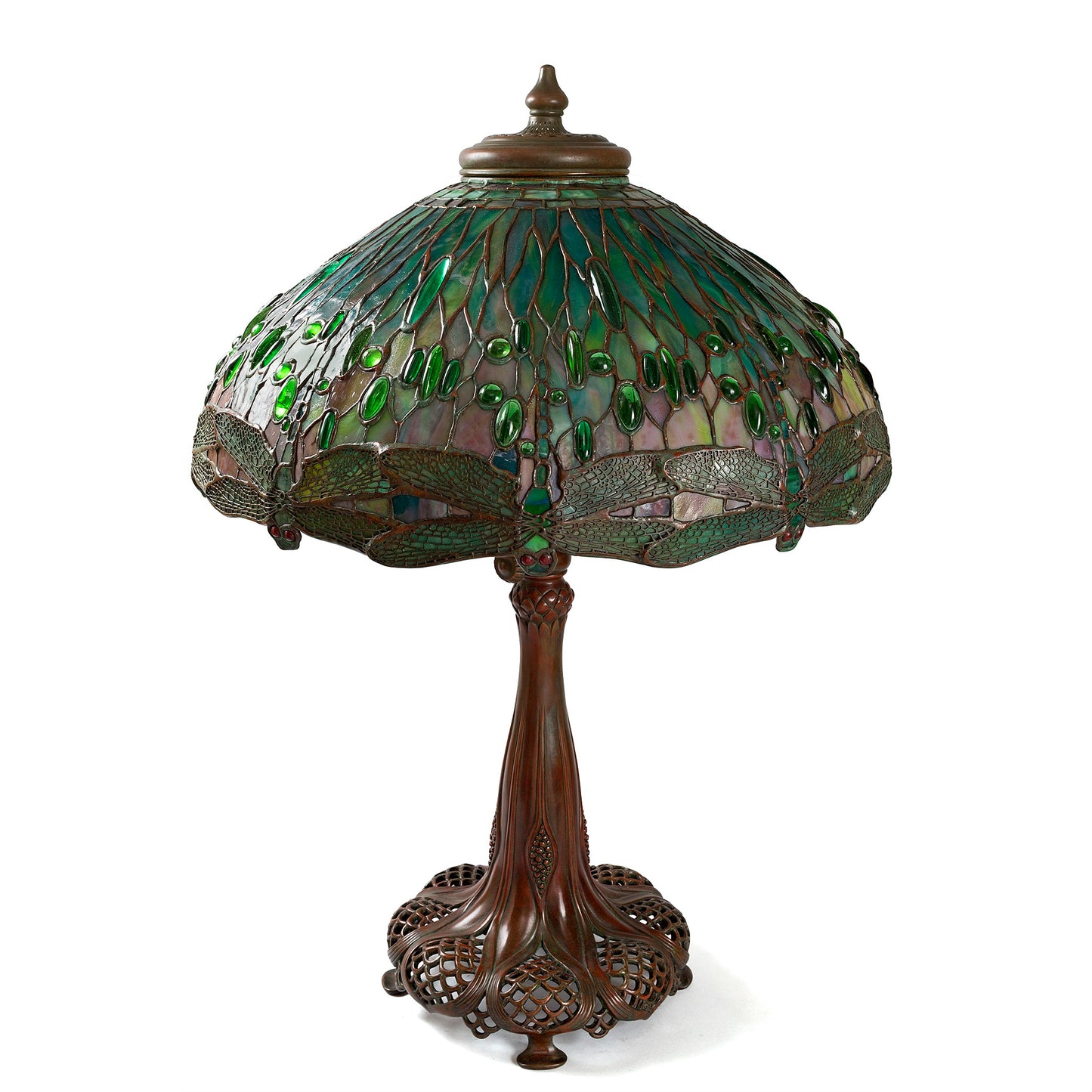 Macklowe Gallery Tiffany Studios New York "Drop Head Dragonfly" Table Lamp