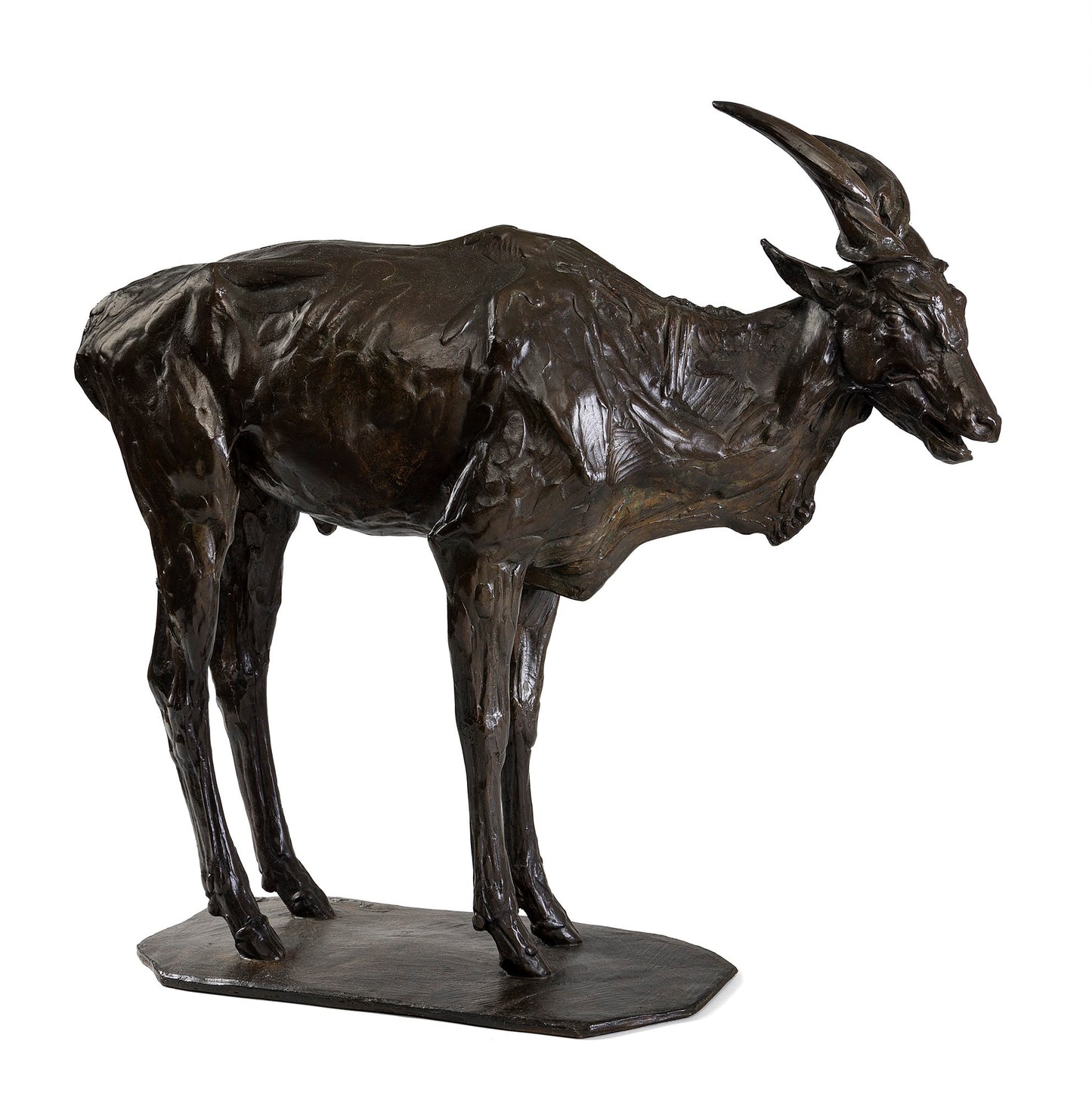 Macklowe Gallery Rembrandt Bugatti "Canna Antelope (Antilope Canna)" Bronze Sculpture