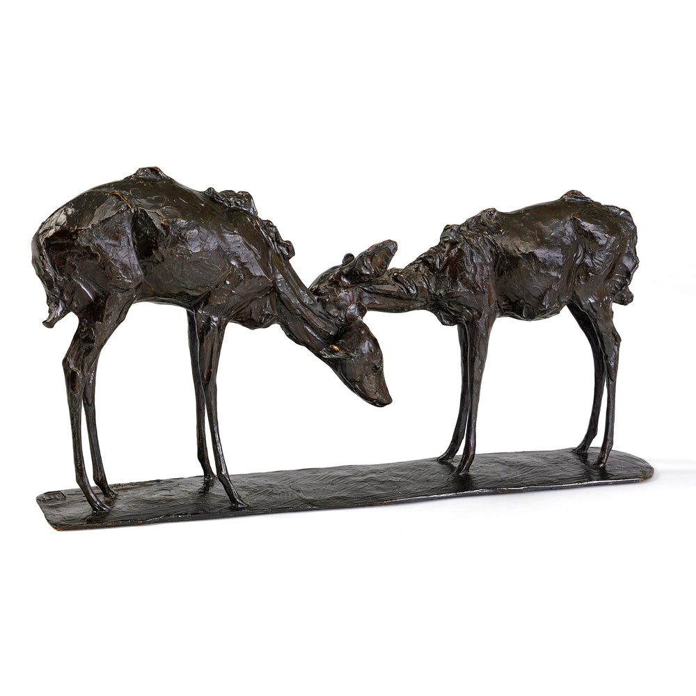 
                      
                        Macklowe Gallery Rembrandt Bugatti "Small Godou Antelopes, Two Friends (Petites antilopes goudou, deux amis)" Bronze Sculpture
                      
                    