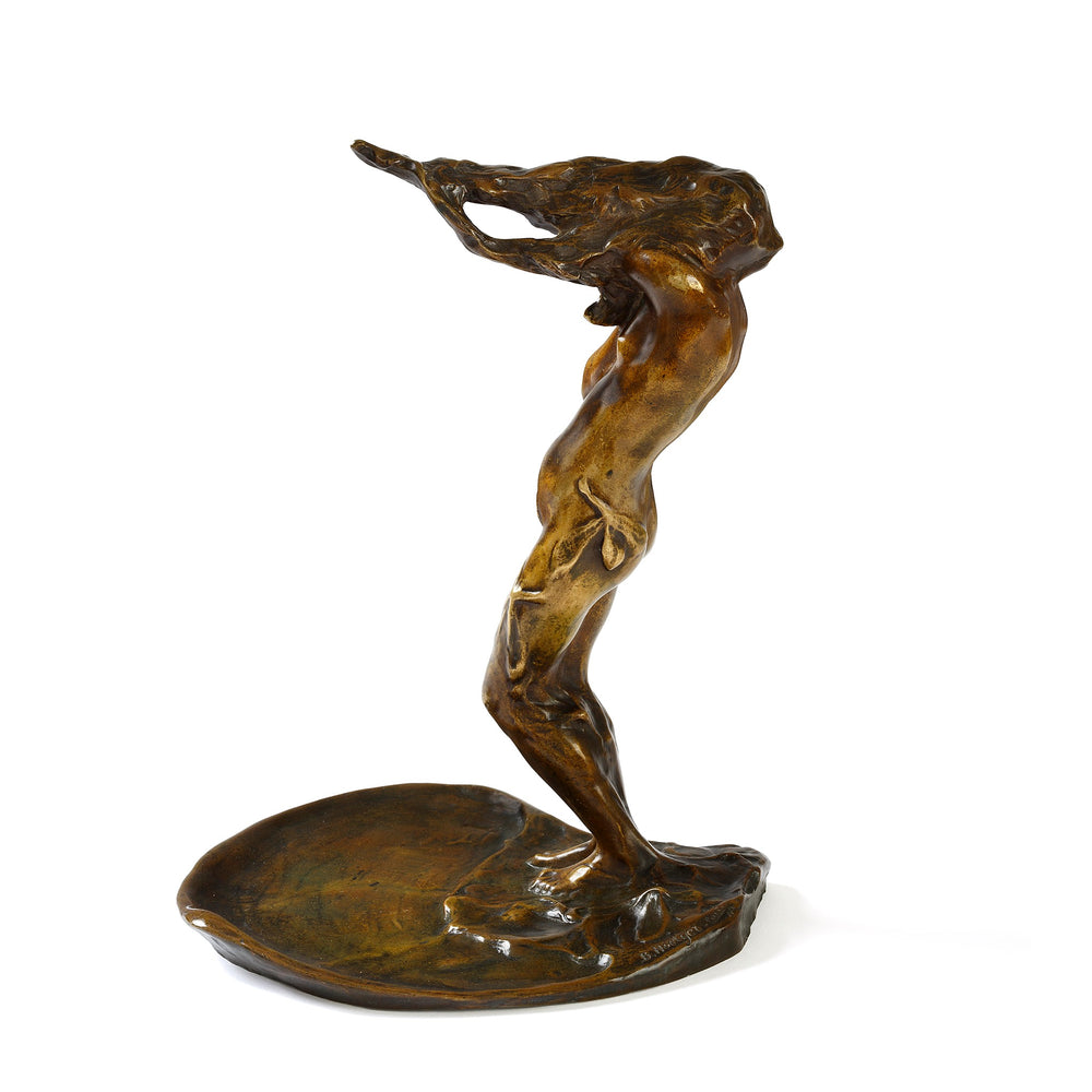 
                      
                        Macklowe Gallery Bernhard Hoetger "Le Vent" Bronze Figural Vide-Poche
                      
                    