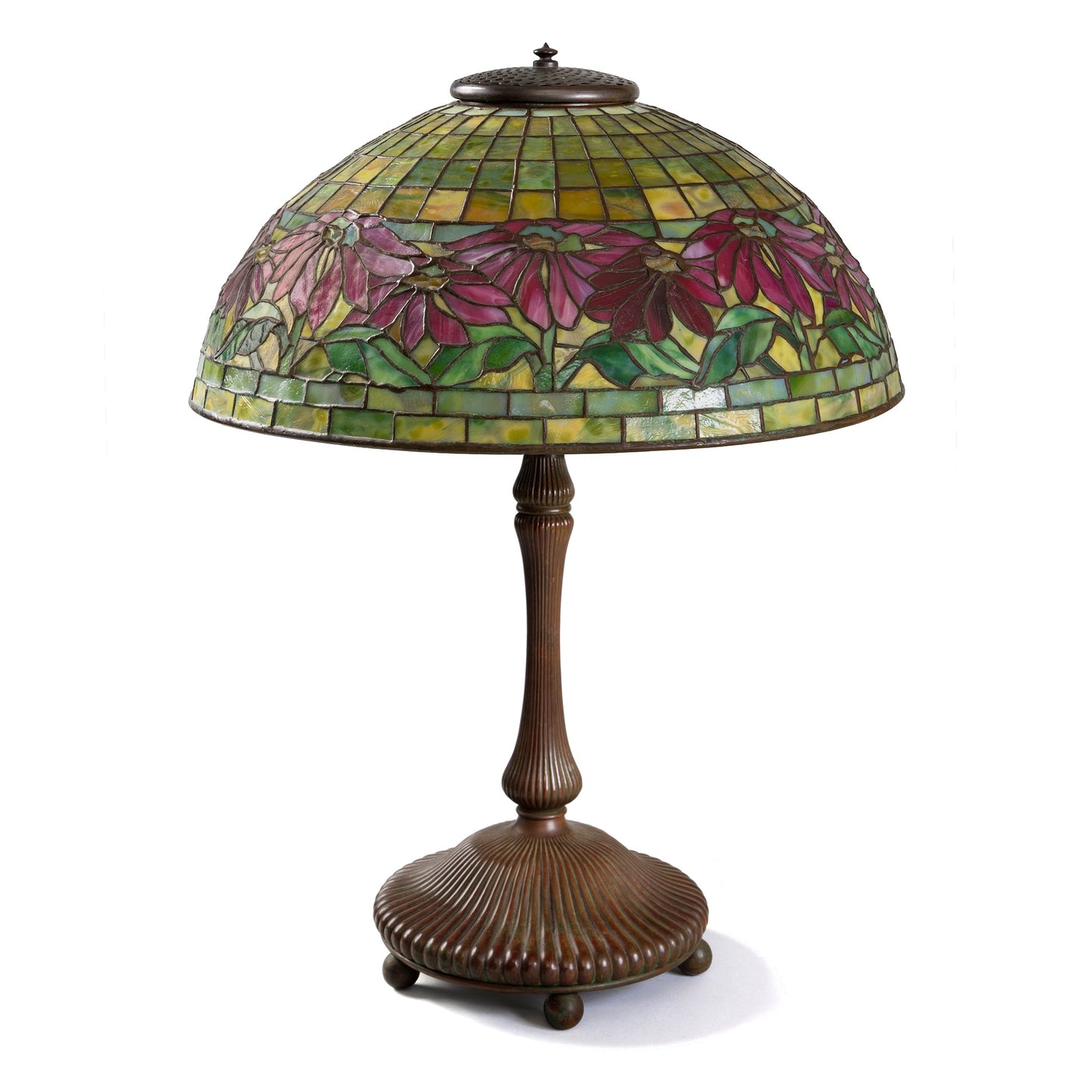 Macklowe Gallery Tiffany Studios New York "Poinsettia" Table Lamp