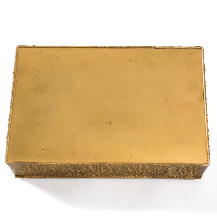 Macklowe Gallery Tiffany Studios New York Gilt Bronze Volcano Covered Box