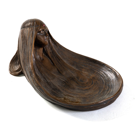 Macklowe Gallery Gustav Gurschner “Symbolist Reverie” Bronze Pin Tray