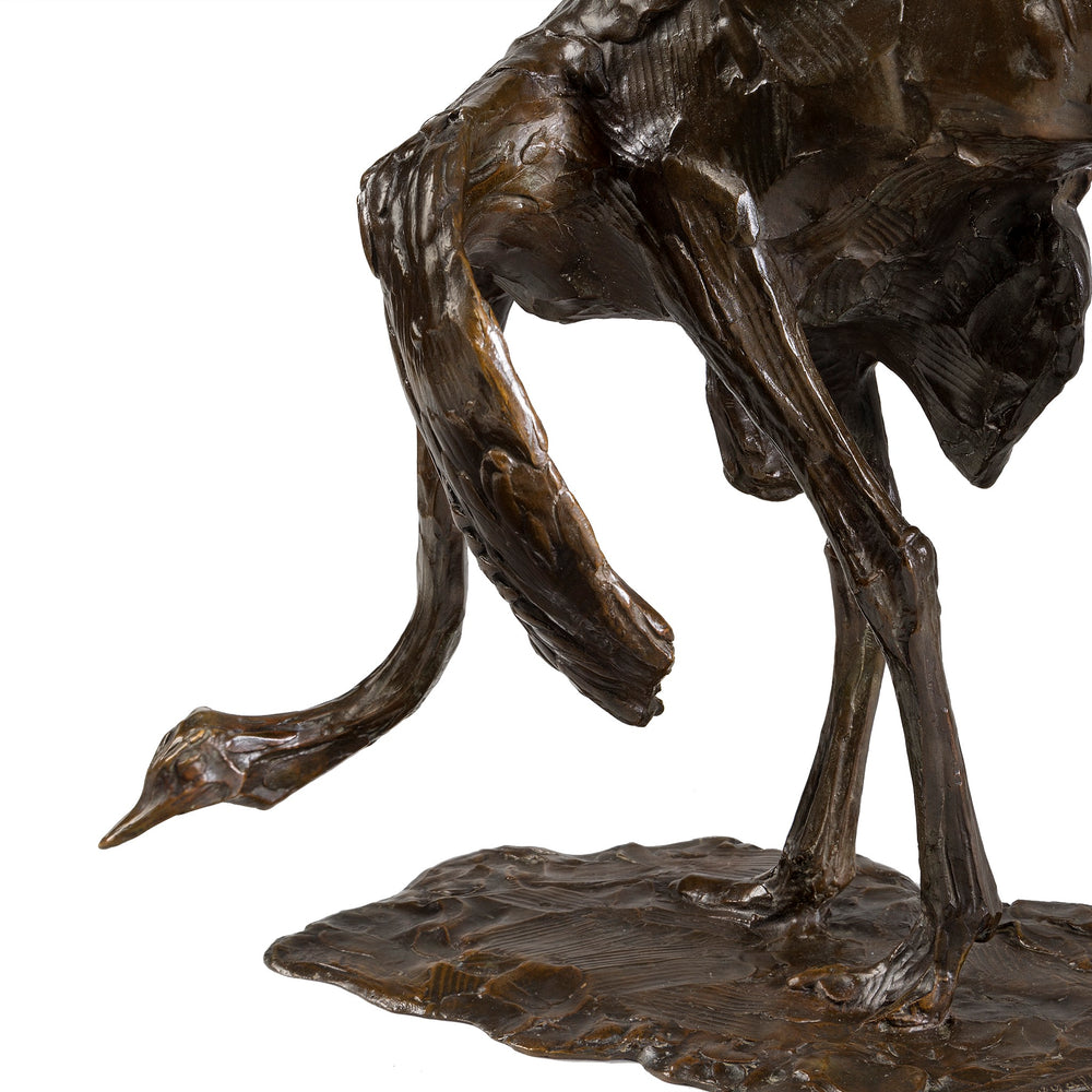 
                      
                        Macklowe Gallery Rembrandt Bugatti "Ostrich head lowered (Autruche baissant la tête)" Bronze Sculpture
                      
                    