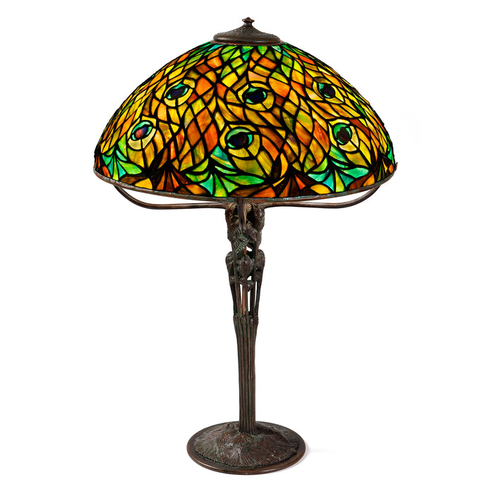 Macklowe Gallery Tiffany Studios New York "Peacock" Table Lamp