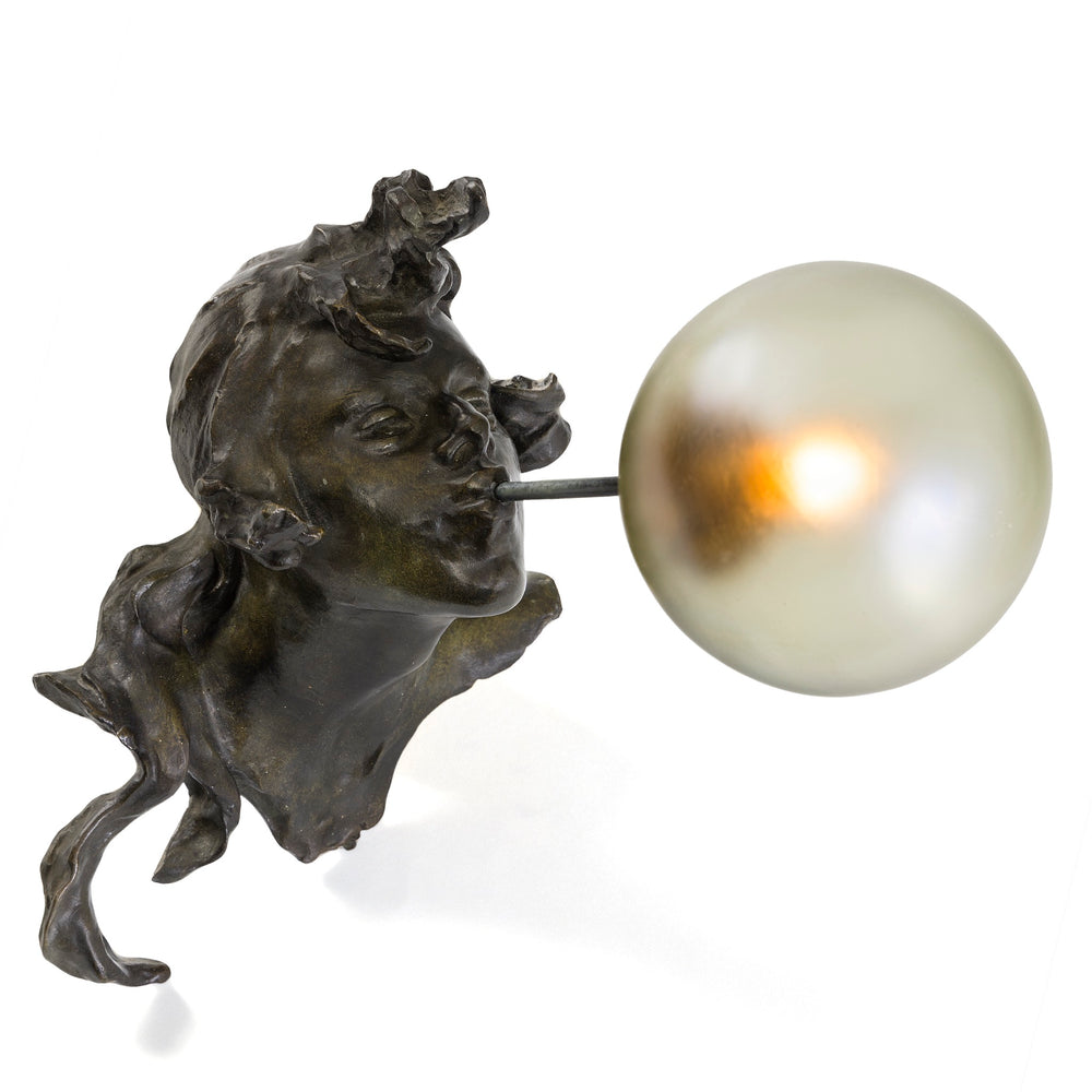 Macklowe Gallery Georges de Kerveguen Pair of Patinated Bronze 'Triton' Sconces