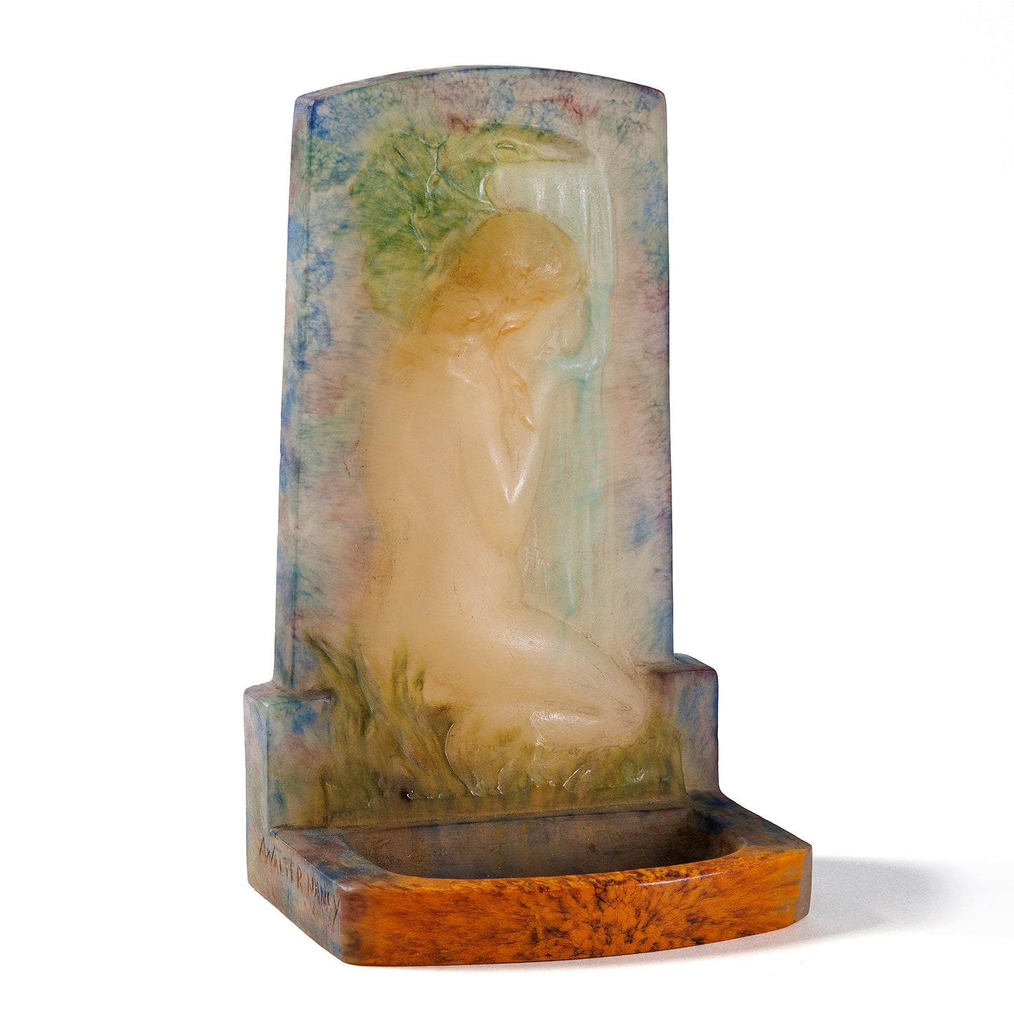 Macklowe Gallery Amalric Walter and Henri Bergé "À la fontaine" Bookend