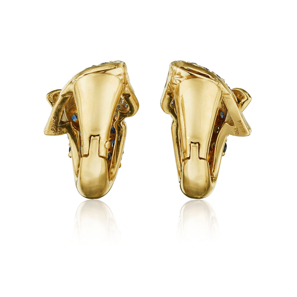 
                      
                        Macklowe Gallery Sapphire and Diamond Clip Earrings
                      
                    