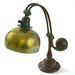 Macklowe Gallery Tiffany Studios New York "Counter Balance" Damascene Favrile Glass Lamp