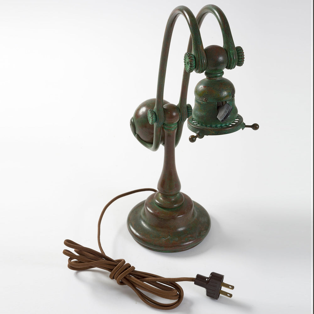 
                      
                        Macklowe Gallery Tiffany Studios New York "Counter Balance" Damascene Favrile Glass Lamp
                      
                    