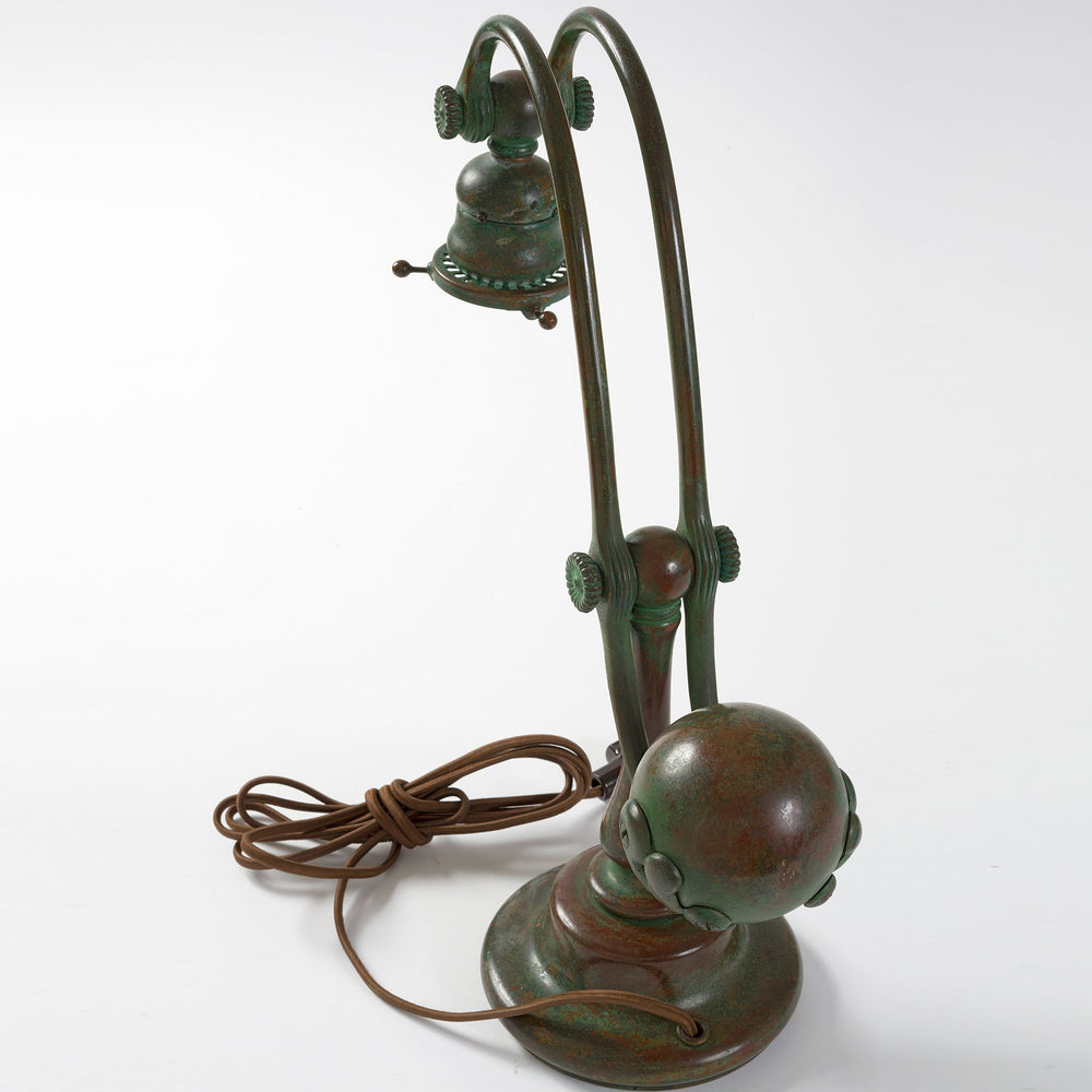 
                      
                        Macklowe Gallery Tiffany Studios New York "Counter Balance" Damascene Favrile Glass Lamp
                      
                    