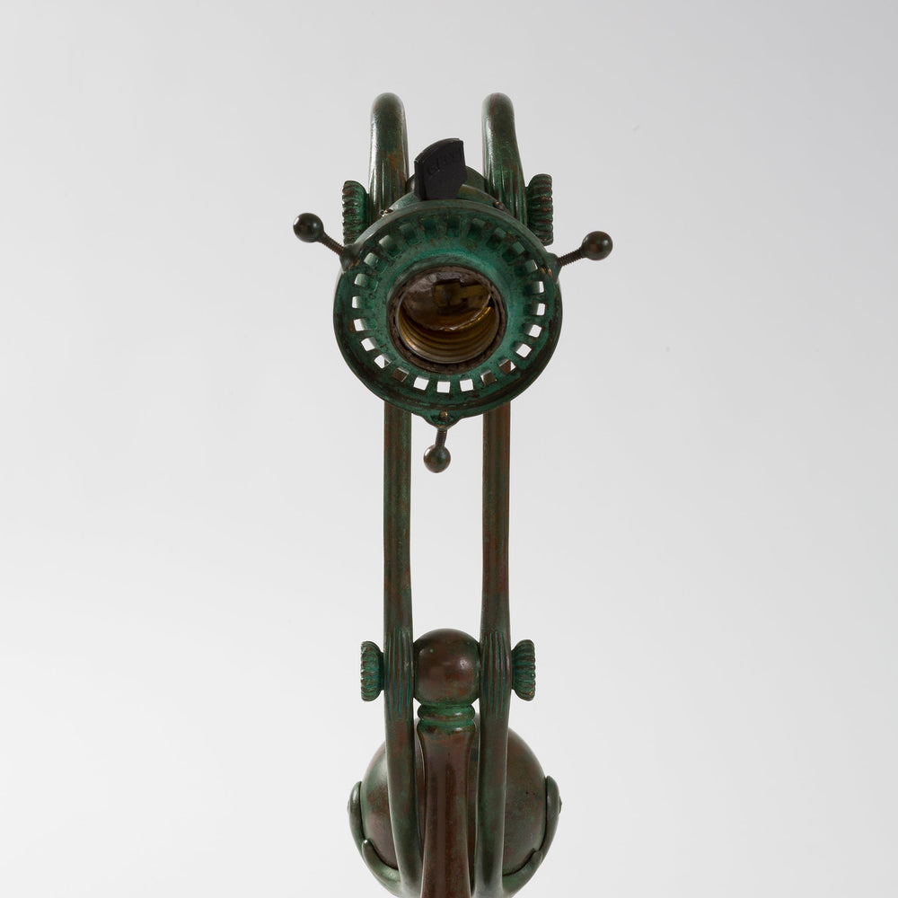 
                      
                        Macklowe Gallery Tiffany Studios New York "Counter Balance" Damascene Favrile Glass Lamp
                      
                    