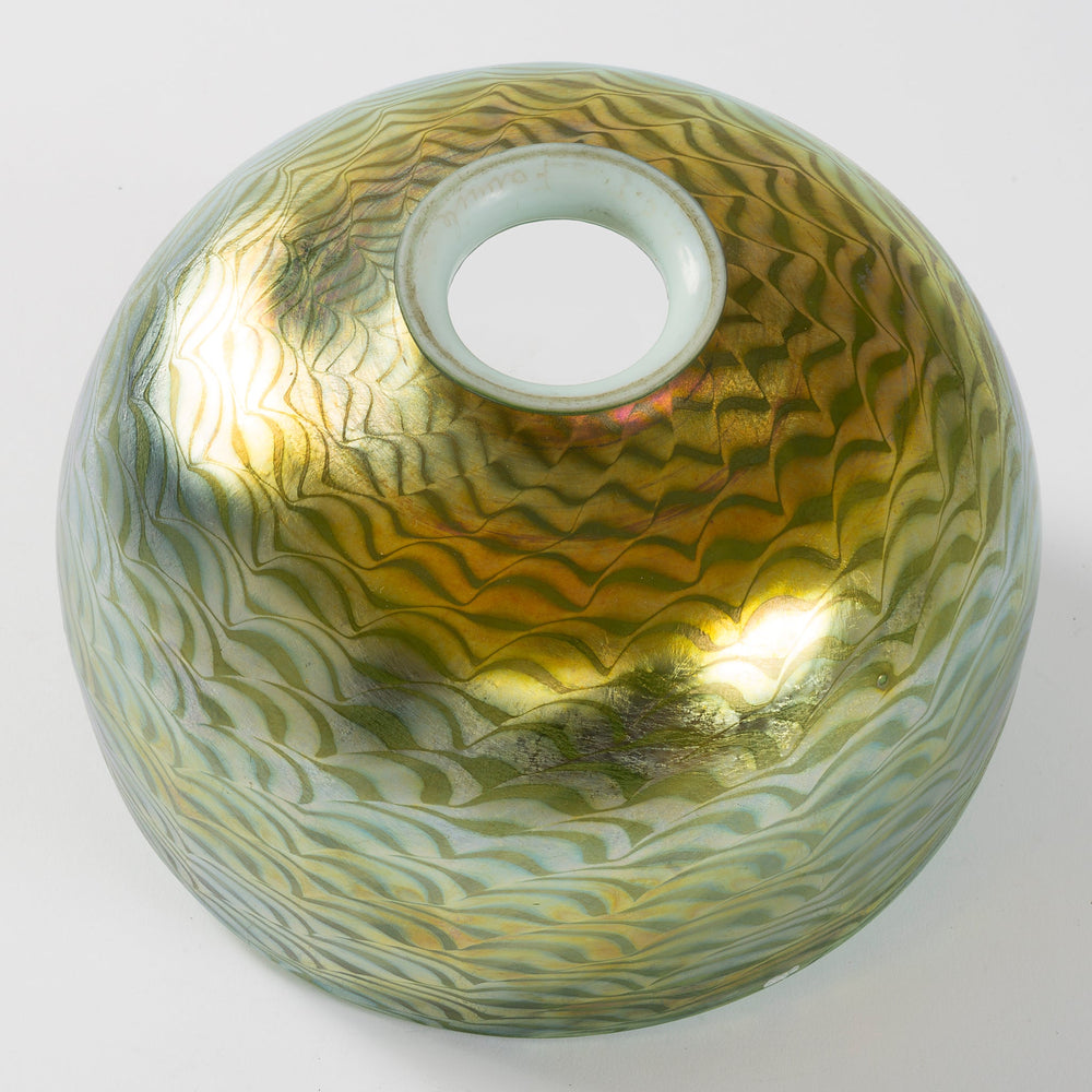 
                      
                        Macklowe Gallery Tiffany Studios New York "Counter Balance" Damascene Favrile Glass Lamp
                      
                    