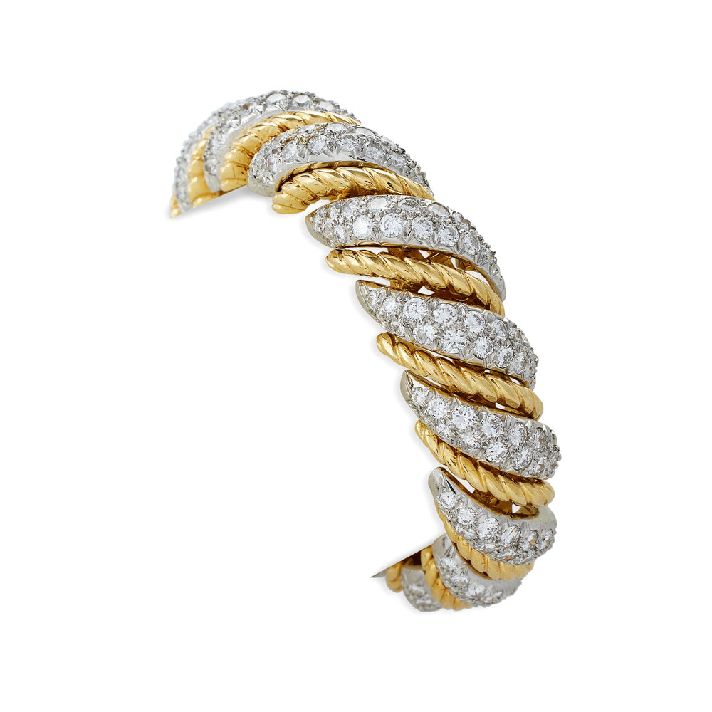 
                      
                        Macklowe Gallery Van Cleef & Arpels Paris Ropetwist Diamond Bracelet
                      
                    
