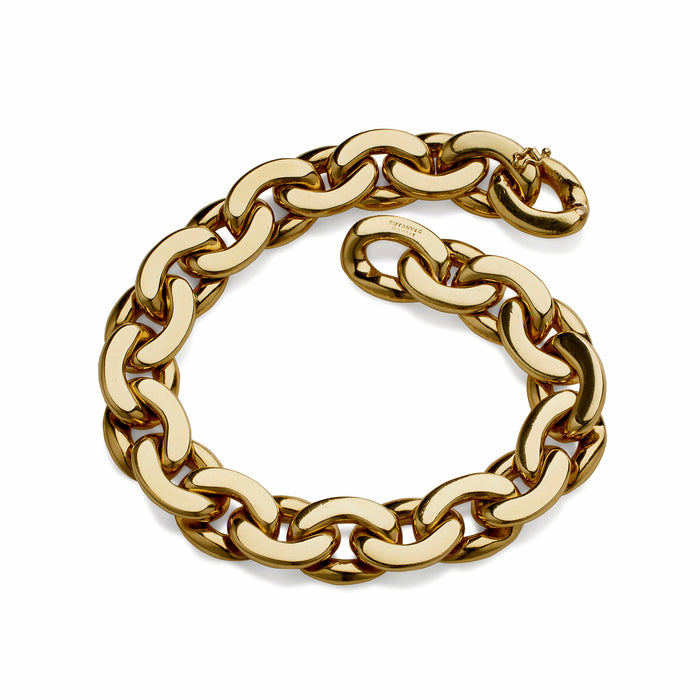 Macklowe Gallery Tiffany & Co. 18K Gold Curb Link Bracelet