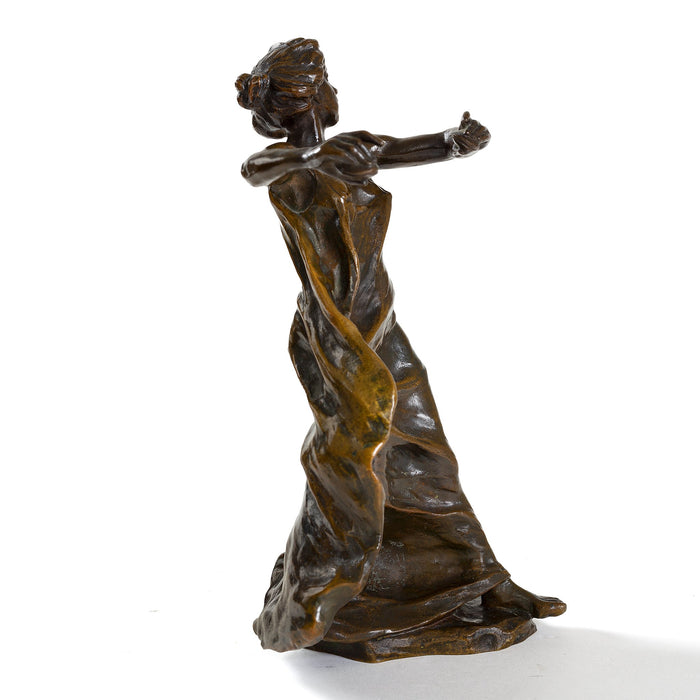 Macklowe Gallery François-Rupert Carabin Bronze Castanet Dancer Sculpture