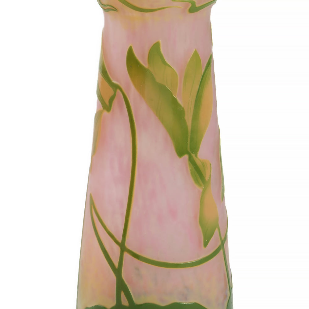 
                      
                        Macklowe Gallery Daum Nancy Cyclamen Glass Vase with Handles
                      
                    