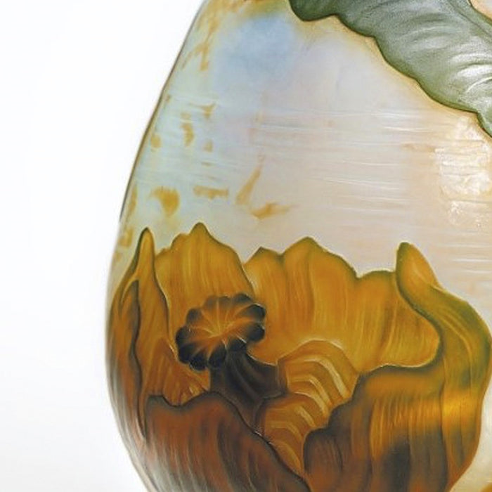 Daum Nancy "Nénuphars" Cameo Glass Vase