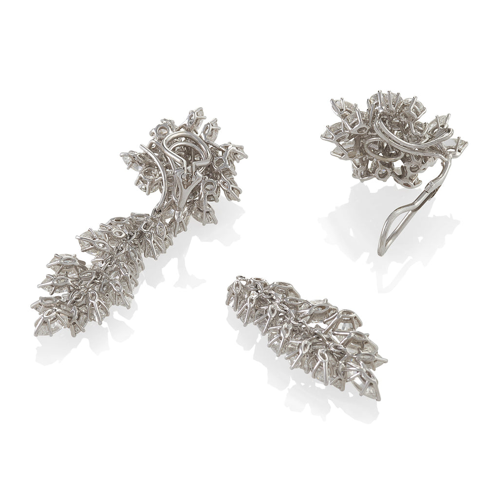 
                      
                        Macklowe Gallery Diamond Day/Night Cluster Pendant Earrings
                      
                    