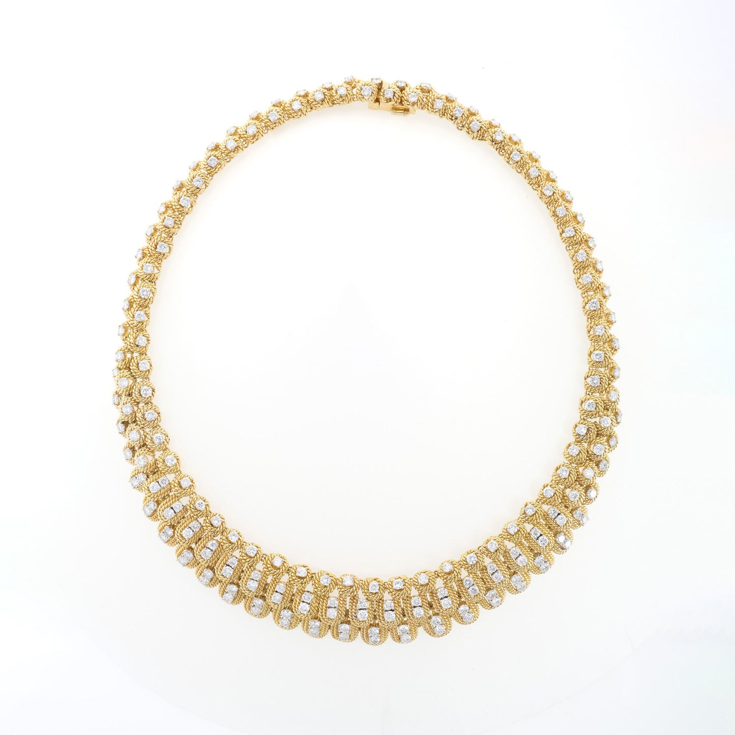 Macklowe Gallery Diamond Layered Rope Collar Necklace