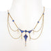 Macklowe Gallery Montana Sapphire, Seed Pearl and Diamond Garland Necklace