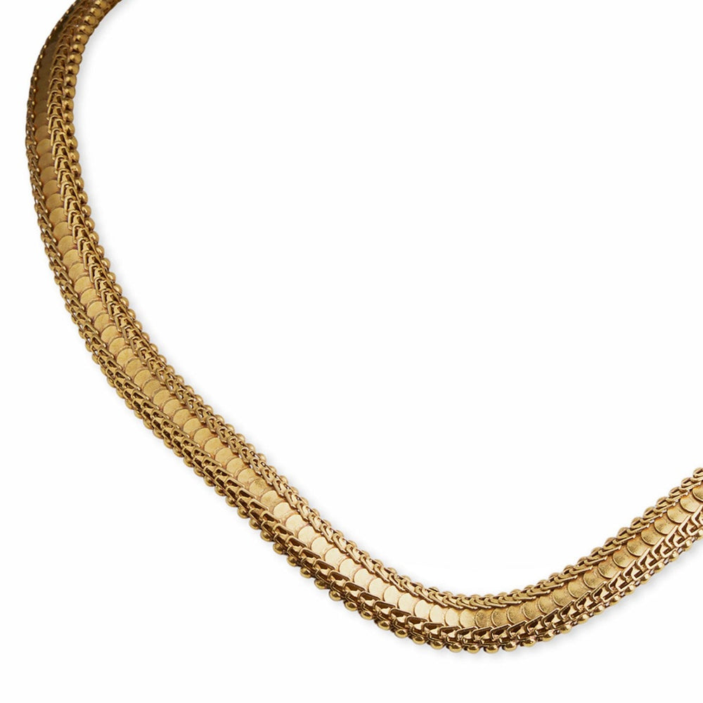 
                      
                        Macklowe Gallery "Knitted" Victorian 18K Gold Chain Necklace
                      
                    