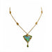 Macklowe Gallery Marcus & Co. Black Opal and Enamel Pendant Necklace