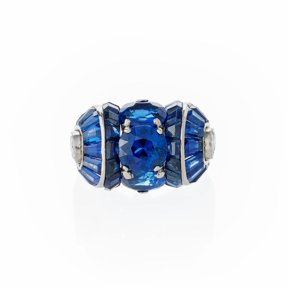 Macklowe Gallery Van Cleef & Arpels Paris No-Heat Burma Sapphire Ring